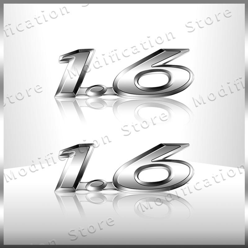 Car Decor ABS Plastic Logo Emblem Car Fender Side Rear Tail Trunk Badge Sticker For Hyundai SOLARIS 1.6 Car Styling Accessories XX44