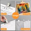Universal Mountain Shaped Clip Stainless Steel Bill Clip Multifunctional Clamp  School Office