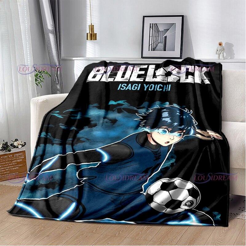 Одеяло с синим замком из японского мультфильма аниме, теплое, уютное домашнее одеяло для кровати, дивана, дивана, легкие подарки для мальчика