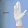 100PCS Wholesale Disposable White Nitrile Gloves Powder - Free Highly Elastic Powder - Free Protective Food - Grade Thickened Wear - Resistant Gloves