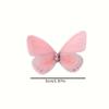 50pcs Mini Fabric Craft Butterflies 3D Simulation Pastel Butterfly Decorations for DIY Crafts Headdresses and Home Decoration.