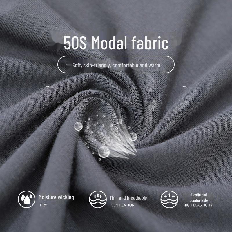 Men's 50-Count Modal High Waist Slim Autumn Trousers