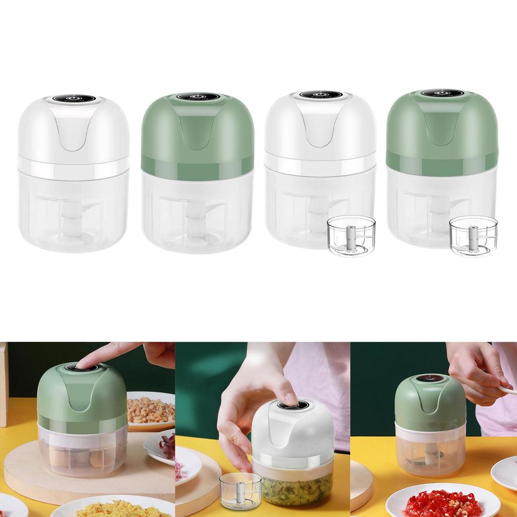 Electric Garlic Chopper Herbs Fruits Masher Food Blender Nuts Meat Processor