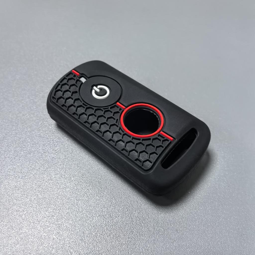 Силиконовый чехол-брелок для Yamaha Nmax 155 / Nvx 155 / Aerox 155 / Aerox 300, Мягкий защитный чехол для пульта с текстурой пчелиных сот
