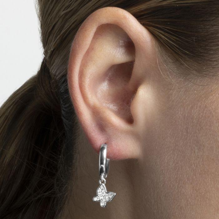 Boucles d'oreilles Luxenter Kaduro plaquées rhodium