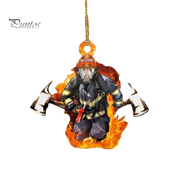 Рождественская елка, украшение пожарного со шнурком, широко используемое автомобильное зеркало заднего вида, подвеска пожарного, подвесное украшение