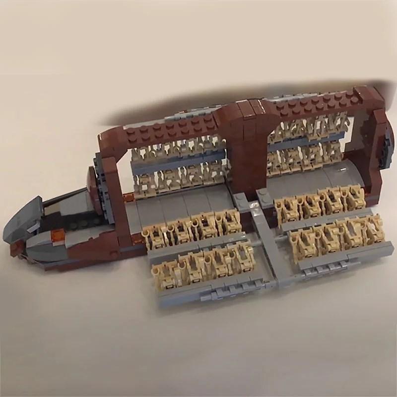 Buildmoc Звездные Войны Взвод Атакующий Корабль Космический Бой Роботы Строительные Блоки Транспорт Линейный Корабль Игрушки для Детей Кирпичики Подарки