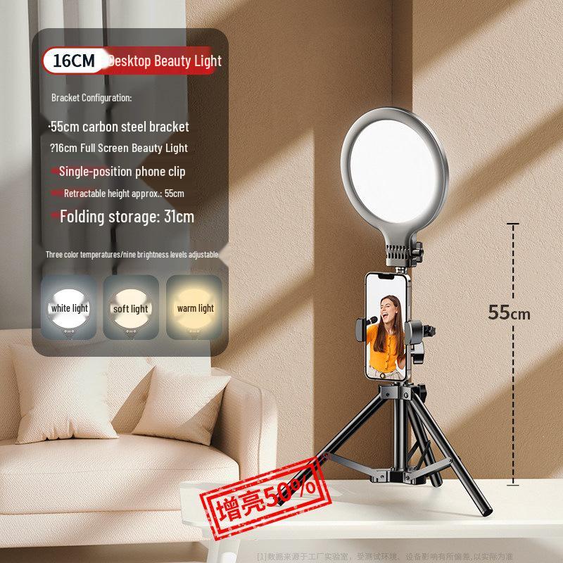 LED Photography Light: Ideal Soft Light for Streaming & Professional Indoor Use, Circular Spotlight for Flawless Beauty Shots