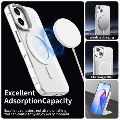 Для Apple iPhone 16 15 14 13 Тонкий Противоударный Ударопрочный Защищающий от отпечатков пальцев Магнитный Матовый Чехол для телефона