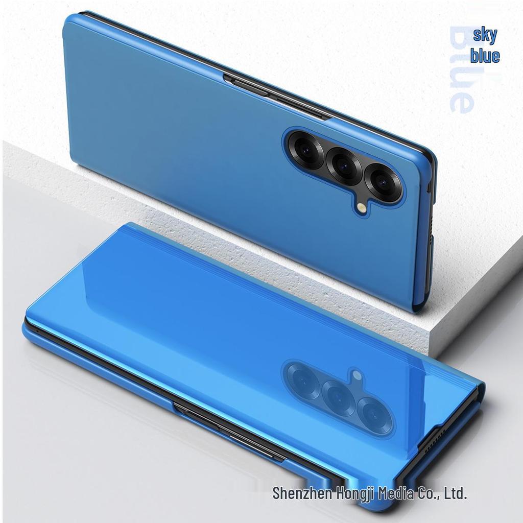 3D Зеркальный флип-кейс со подставкой для Samsung Z Fold7/Oppo Find N3