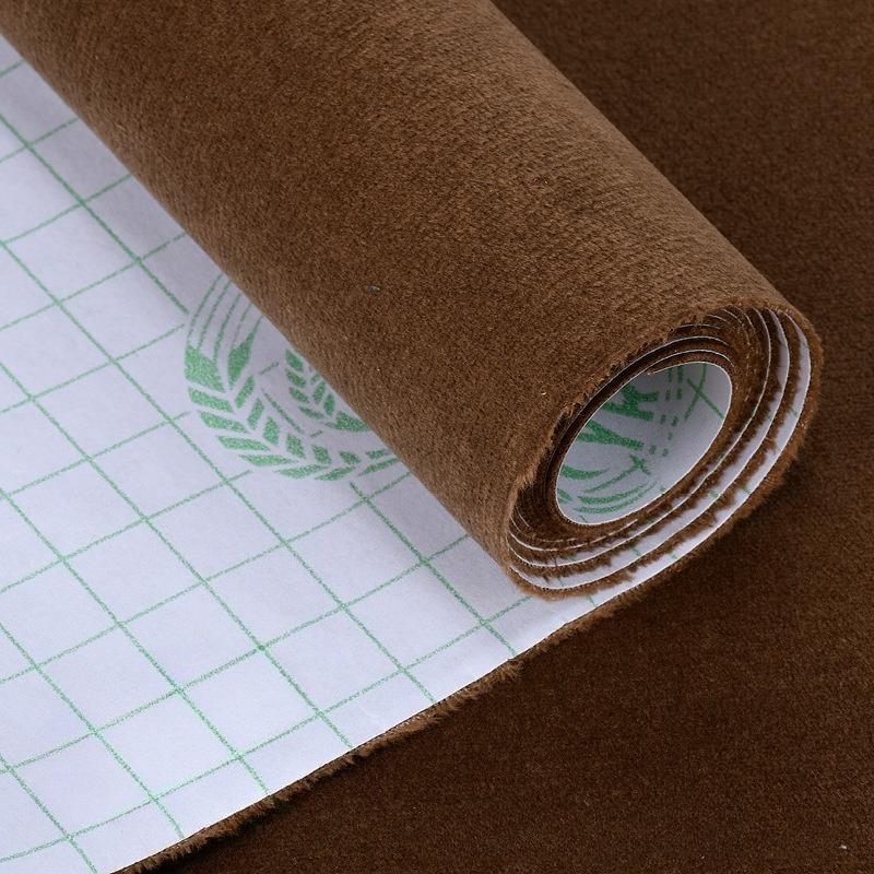 50см*138см Разноцветный Эластичный Самоклеящийся Бархат Липкий Бархат Ткань для Стен для DIY Домашнего Декора