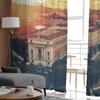 Vintage View Saint Peter At Dusk Sheer Curtains for Living Room Transparent Tulle Window Curtain Bedroom Kitchen Veil Drapes