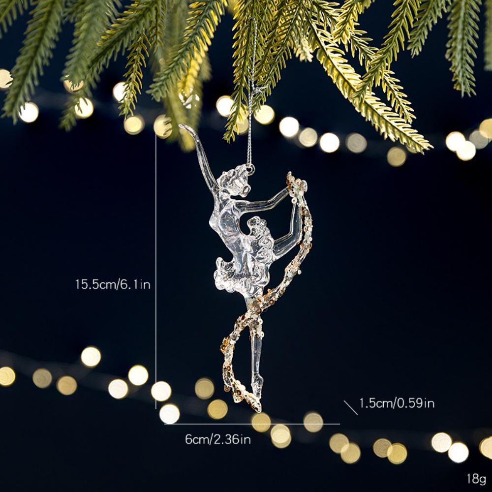 Acrylic Christmas Tree Ornaments DIY Crystal Hanging New Christmas Crystal Pendants Indoor Outdoor