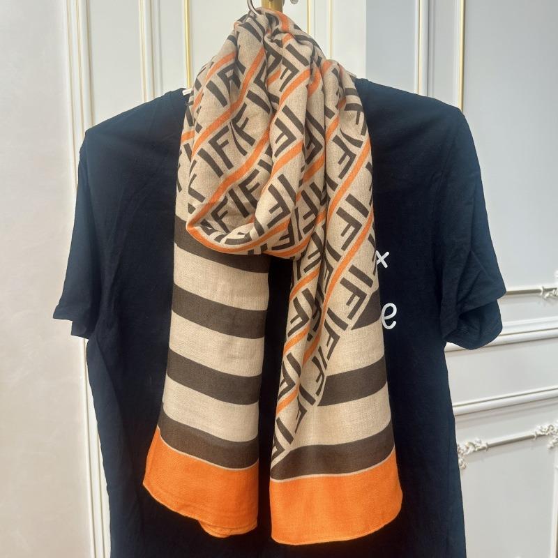 New Fashion Letter Polka Dot Printed Cotton and Linen Scarf Classic Autumn and Winter Warm Scarf Sunscreen Shawl