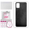 apgo Protective Skin Sticker for the Back Compatible with Umidigi Power 5S, Wrap Film, Foil, Vinyl - Pattern Black Leather