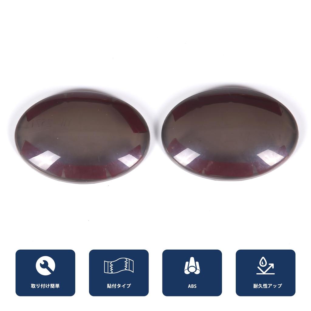 Hcilloend Комплект накладок на поворотники для нового Fiat 500 Боковой фонарь указателя поворота Листовая пружина Фонарь указателя поворота Листовая Панель фонаря указателя поворота Рамка Кольцо фонаря