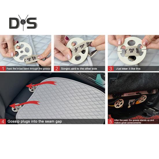 Seat Cushion Memory Sponge Car Seat Cushion with Storage Pouch Universal Relieves Sedentary Pain Fatigue Driving Home Office Use Car Seat Mat