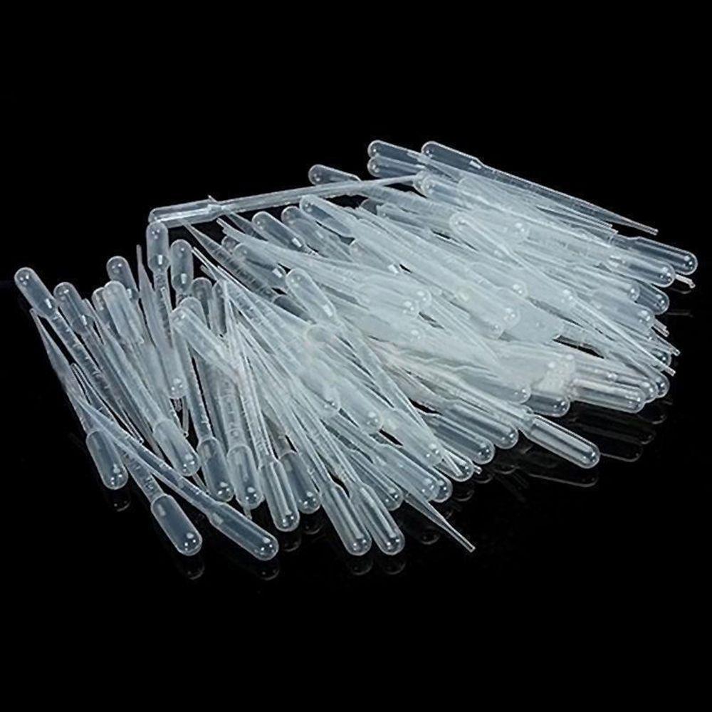 Disposable Multi-function 100Pcs Eye Dropper Plastic Practical Pipettes Dropper Graduated Transfer
