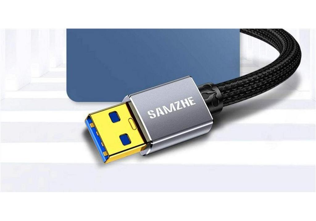 ShanZe Двухголовочный USB 3.0 удлинительный кабель Male-to-Male для мобильных жестких дисков