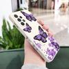 Purple Butterflies Case For Samsung A56 A54 A36 A34 A26 A24 A17 A16 A14 A73 A53 A33 A13 A72 A52 A32 A15 A25 A35 A22 A07 A06