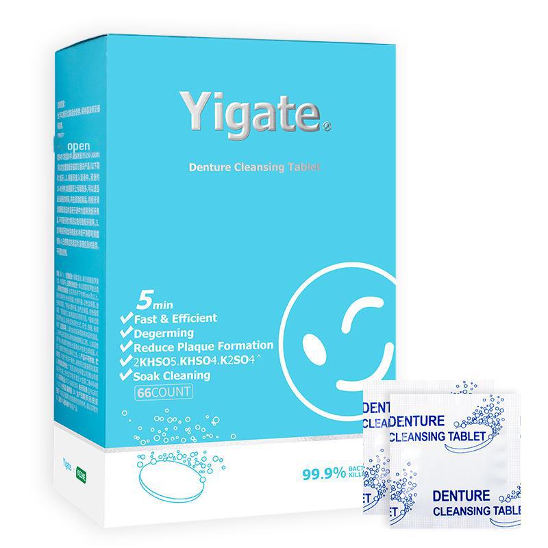 Шипучие таблетки для отбеливания зубных протезов и ортодонтических ретейнеров - 66 шт.