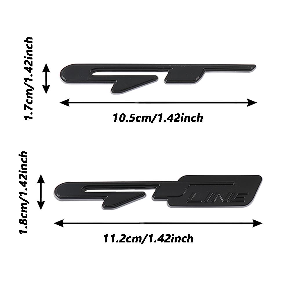 AABIZ1 3D Metal Car Body Rear Trunk Emblem Badge Sticker For KIA GT Line Sportage Picanto KX1 RIO PV5 EV6 EV5 K Sorento Car Accessories
