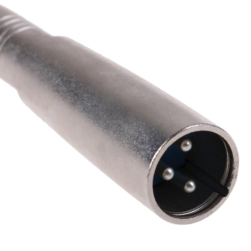1/2/3/4/5Pc MIC 3 Pin XLR Male Plug to 1/4 Inch 6.35mm Mono Female Jack Audio Cable