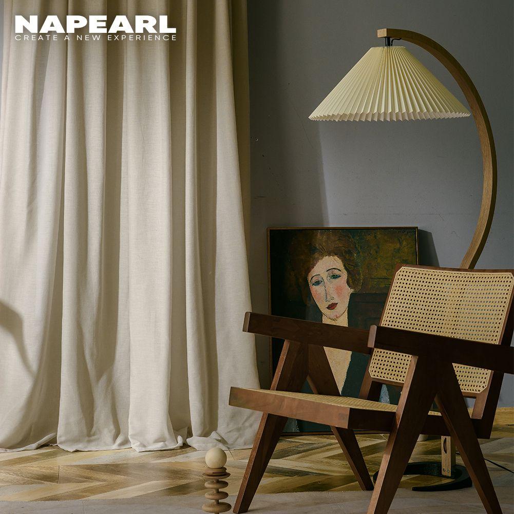 1 шт. NAPEARL, современная роскошная прозрачная оконная занавеска, мягкая текстурированная тюлевая занавеска, домашний декор, занавеска для спальни
