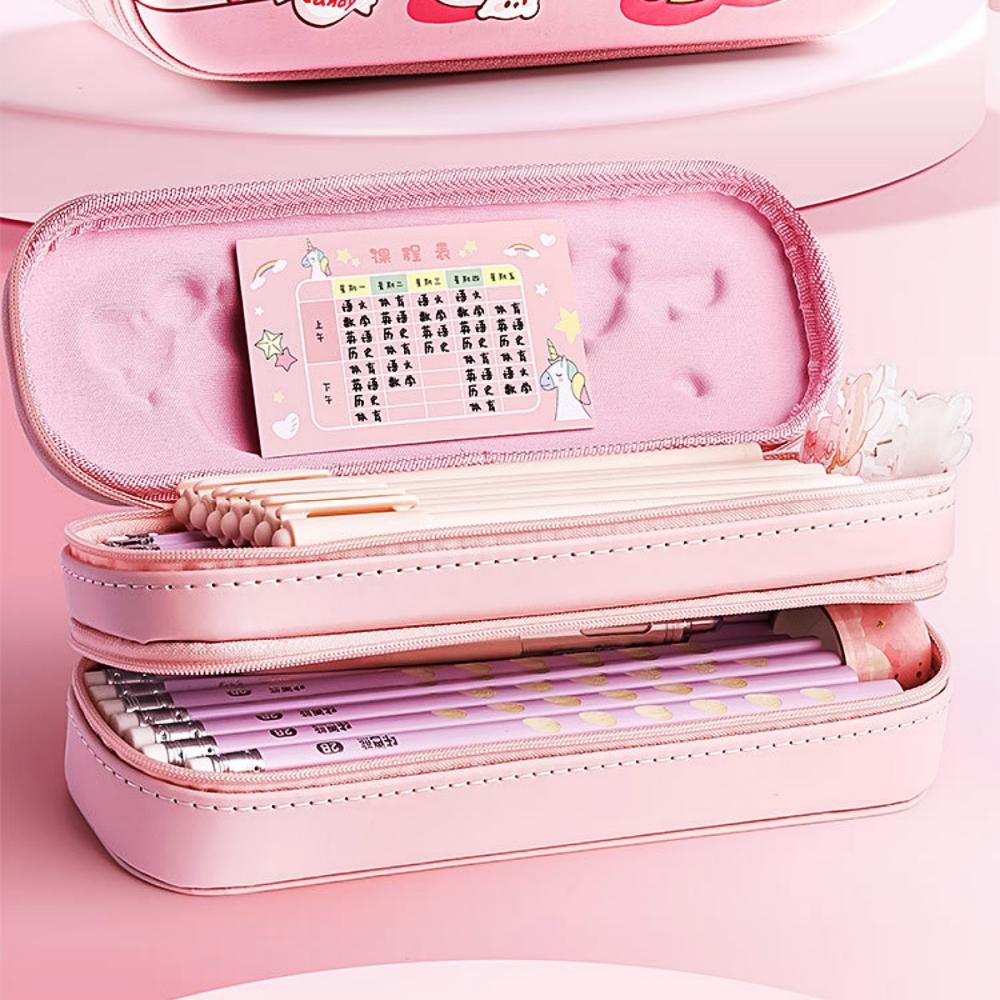 3D Kawaii пенал EVA большой емкости водонепроницаемый легкий пенал для школьных принадлежностей канцелярская сумка