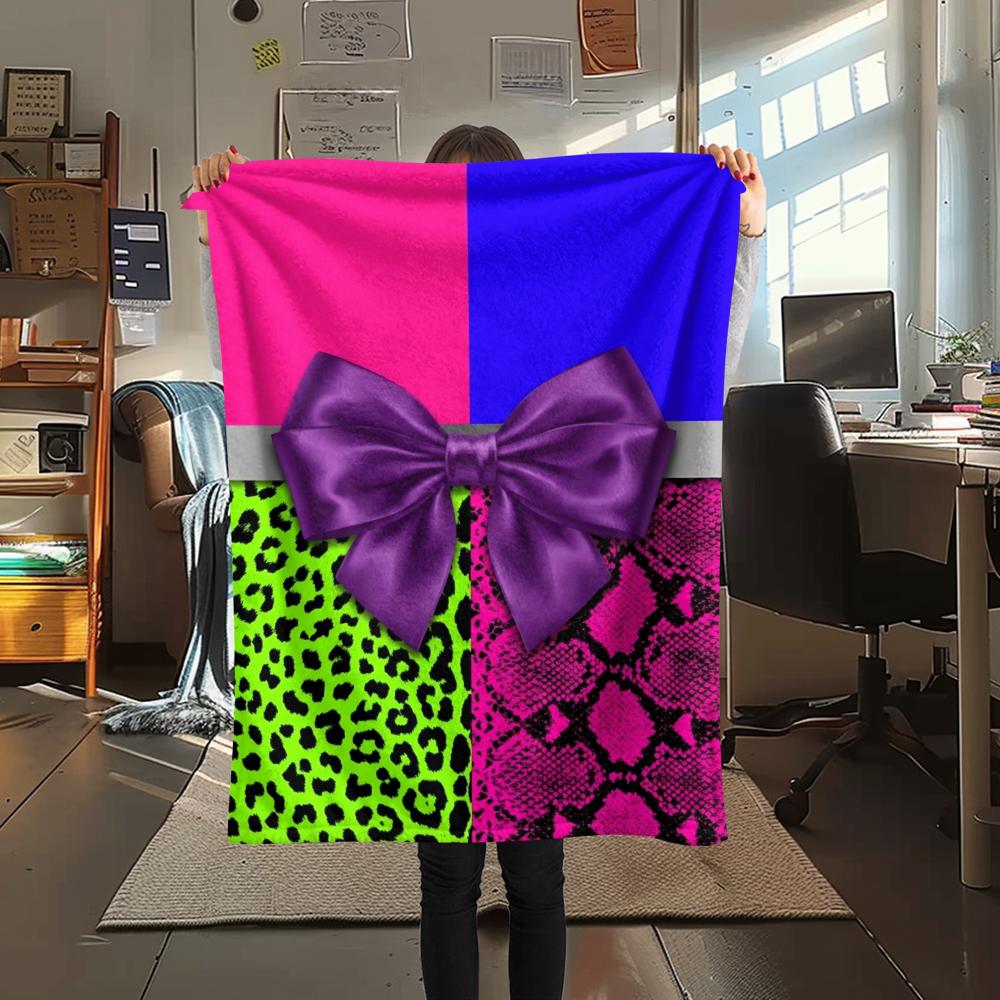 1Pc Butterfly Print Flannel Blanket, High quality Comfortable for All Seasons, Home Decor, Warmth and Comfort, Perfect for Christmas Gifts W111