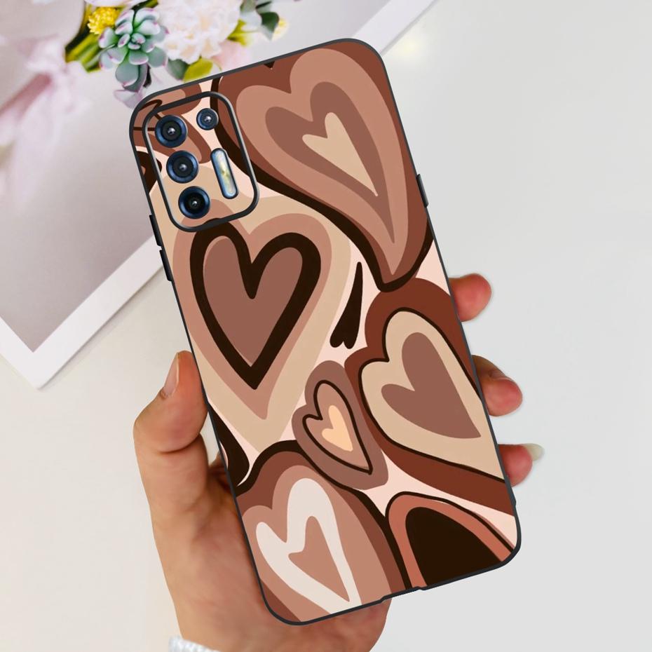 Чехол для телефона Motorola Moto G9 Plus Модный дизайн Мягкая ТПУ крышка Для Motorola Moto G9 Power MOTO G9Plus Черный силиконовый бампер
