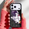 Астронавт Космос мультяшный Чехол для телефона для iPhone 17 16 15 14 13 Pro Max Задняя крышка для 12 11 Pro Coque