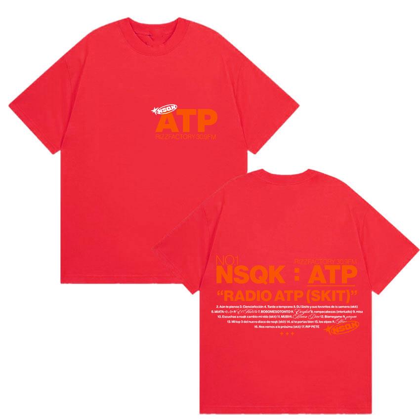 Rapper NSQK ATP AUN The PIENSO Album T-shirt for Men and Women, Retro 2025 Summer Pure Cotton 100% Printed Loose T-shirt