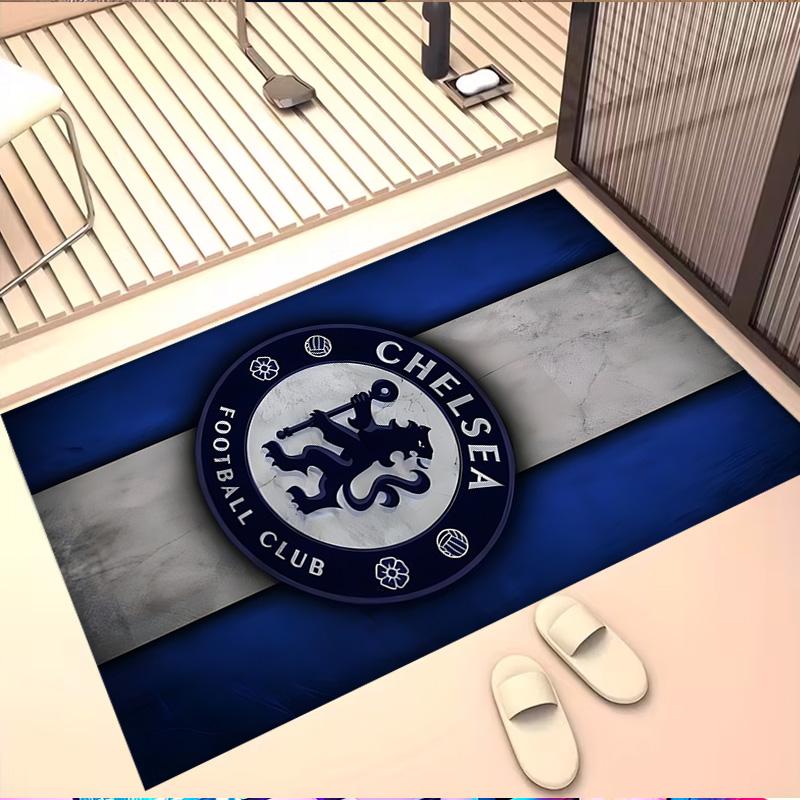 Chelsea F.C Print Rug, Washable Floor Carpet, For Entryway Dorm Laundry Room Office Study, Home Decor Birthday Christmas Gift