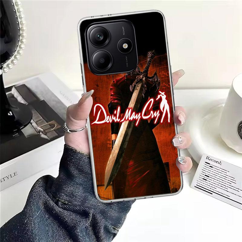 Игровой D-Devil May Cry 5 Мягкий чехол для телефона для Xiaomi Redmi Note 15 14 14S 13 12 Pro Plus 12S 11 11S 11E 10 10S 11T 5G Fundas Coque