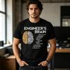 Инженер Инженеры Мозг Смешной Инженерный Инженер Футболка Мужская Высококачественный Хлопок Y2K Футболки Принт Повседневная Жизнь Повседневный Летние Топы