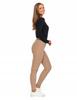 MORAJ Women's High Waist Ribbed Leggings, Fashionable, Sporty, S/M, Beige
