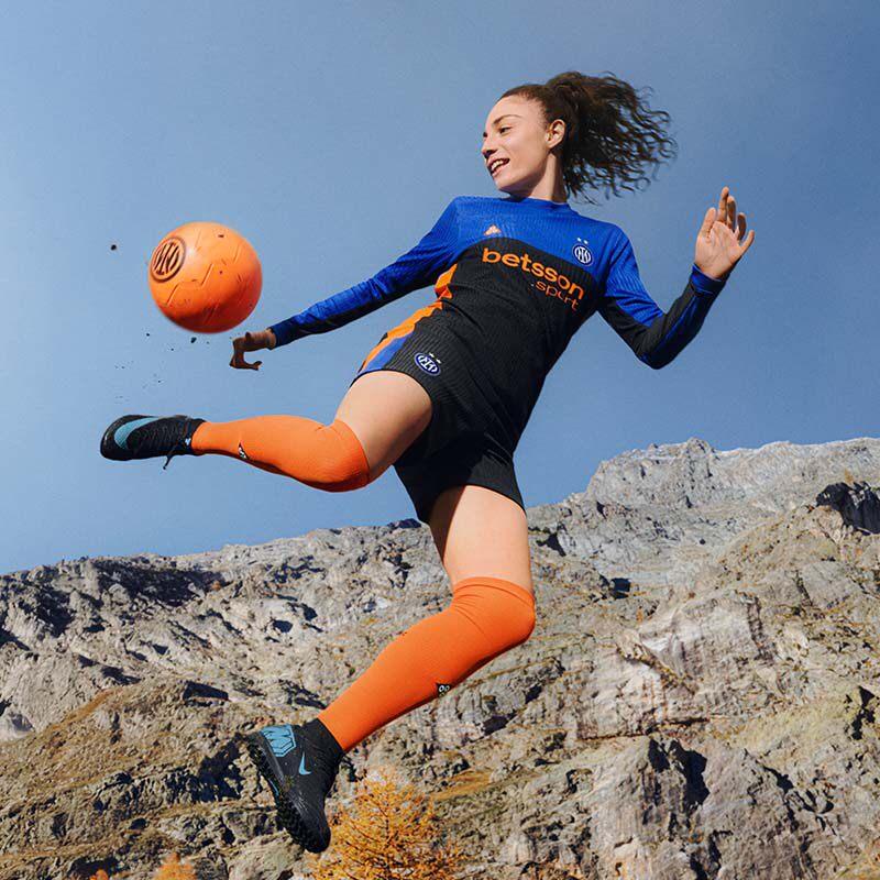Nike X Футбольный клуб Интер Милан Серия ACG FW25 Dri-FIT ADV SE Игровое издание Влагоотводящая легкая футболка с коротким рукавом для футбола IB3141-413