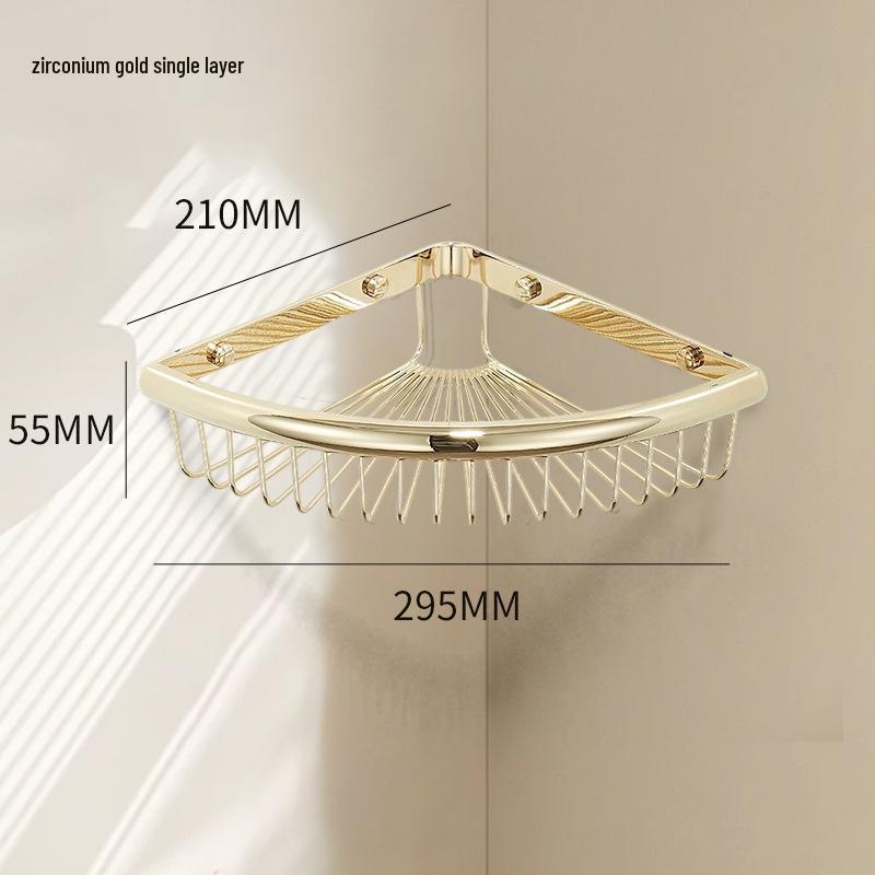 Gold Chrome Plated American Style Towel Rack Set - Retro Bathroom Accessories