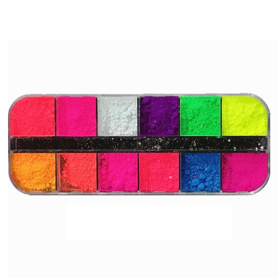 1 коробка, красивая пигментная пудра, нежная, легко наносится, гладкая текстура, 12 цветов, супер яркие тени для век для женщин