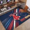 Custom Rug Boston Red Sox Pattern Print Name Text Soft Non‑Slip Floor Carpet for Home Indoor Decoration