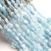 Бусины из натурального аквамарина для изготовления украшений