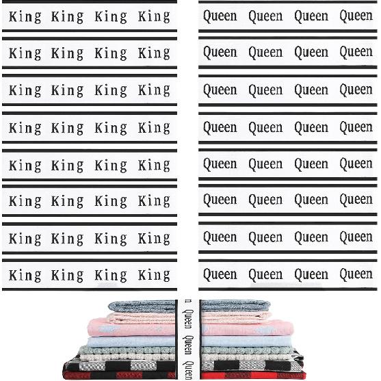 8Pcs Bed Sheet Organizer Bands Sheets Labels for Elastic Bedding Linen Closet Storage Foldable Sheet Set Organizer Sheet Keeper Band King Queen