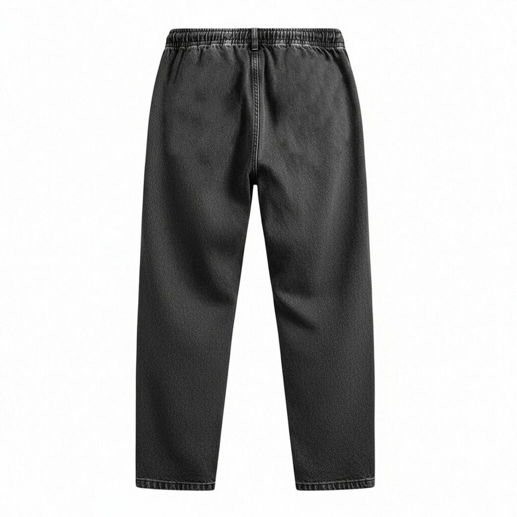 Классические мужские джинсы прямого кроя slim fit с эластичным поясом для пожилых мужчин