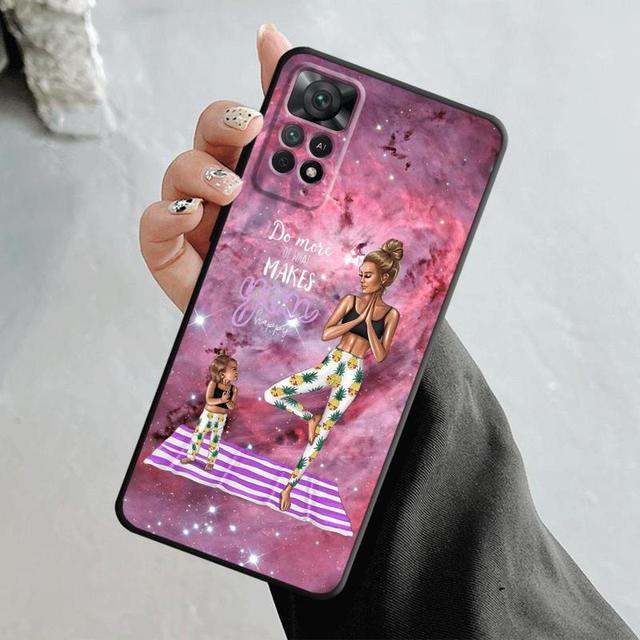 Чехол для телефона Xiaomi Redmi Note 12 11t 11s 11 10 8 Pro 9 9s 9t 8t для Mi 10 8 9a 9c 10c K40 в виде ракушки для мамы, принцессы, для маленьких девочек и женщин