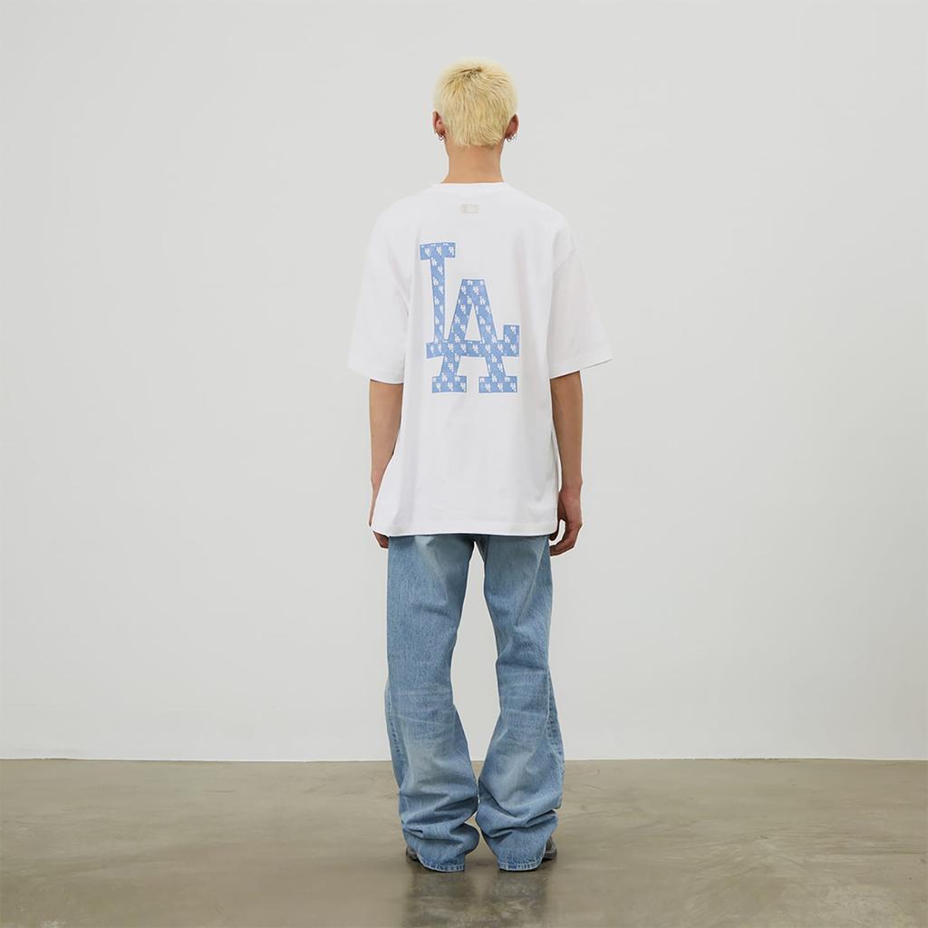 MLB MONOGRAM Футболка унисекс SS24 Белая 3ATSM0643-07WHS