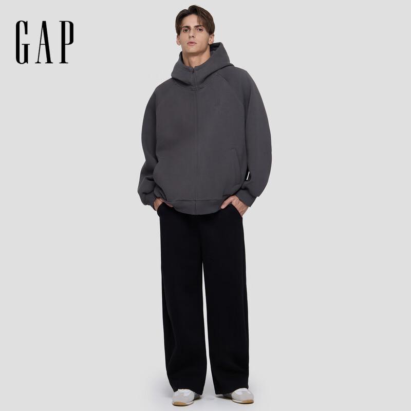 GAP Мужские флисовые брюки свободного кроя с вышитым логотипом