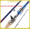 Удочка 2,1 м 2,4 м портативная удочка из углеродного волокна для пресноводных рыболовных снастей в соленой воде