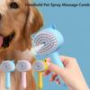 3 In1 Steamy Cat Dog Brush Electric Anti Flying Hair Steamy Cat Brushes with Steam Spray Pet Hair Removal Comb USB Charging Massage Pet Grooming Comb