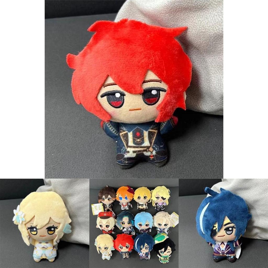 Super Soft Short Plush Genshin Impact Venti Lumine Pendant Keychain